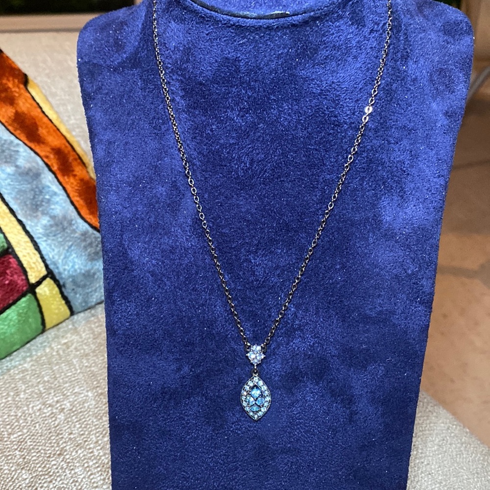 Givenchy Blue Rhinestone Necklace